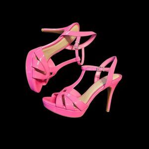 Gianni Bini Hot Pink Strappy Heels